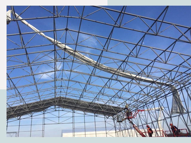 Шатровые ангары от 610 руб. в Туле и Тульской области