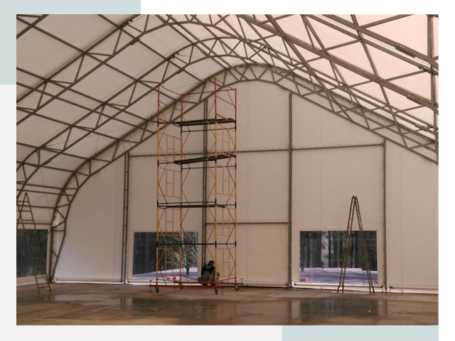 Шатровые ангары в Туле